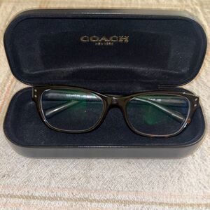 Coach Women's Reading Glasses EUC W/Case Non Prescription Tortoise Brown